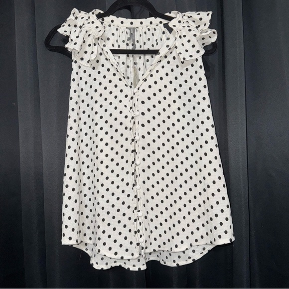 NWTS Anthropology Polkadot Top - Picture 1 of 8